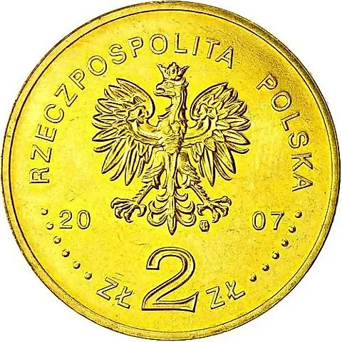2 злотых 2007, место в Торуне [Польша] — 1