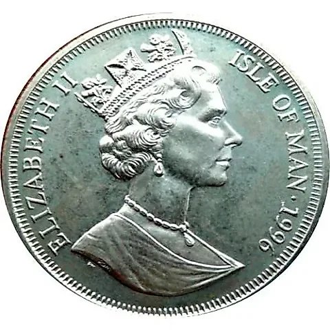 1 Crown 1995, Wernher von Braun, Rocket [Isle of Man] — 1