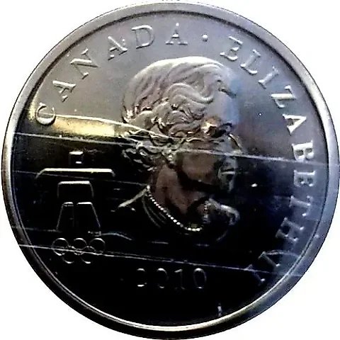 50 Cents 2010, XXI Winter Olympic Games, Vancouver 2010 - Quatchi, Hockey [Canada] — 1