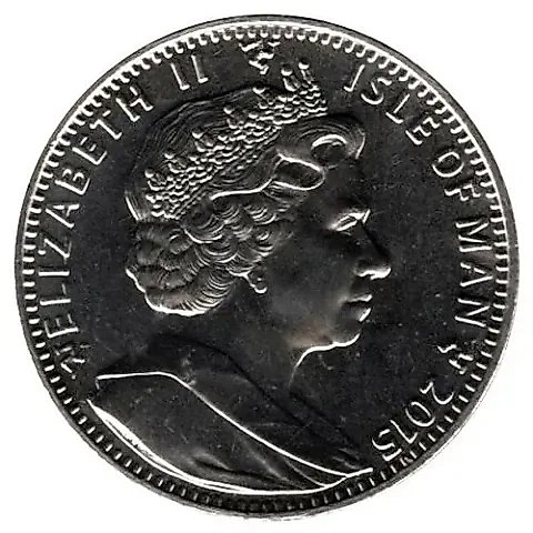 1 Crown 2015, Elizabeth II - Longest Reigning Monarch [Isle of Man] — 1