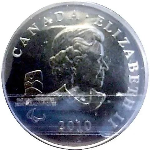 50 Cents 2010, X Winter Paralympic Games, Vancouver 2010 - Sumi, Alpine Skiing [Canada] — 1