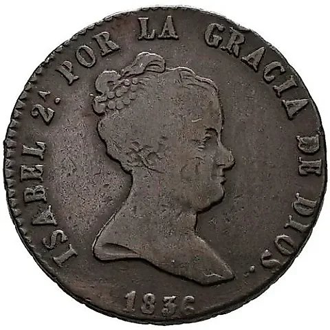 8 мараведи 1835-1836 [Испания] — 1