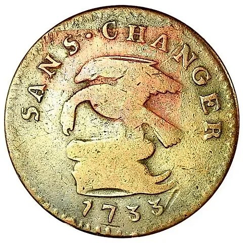 1 Penny 1733, Copper /Brown/ [Isle of Man] — 1