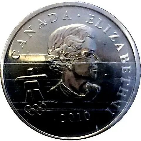 50 Cents 2010, XXI Winter Olympic Games, Vancouver 2010 - Miga, Speed Skating [Canada] — 1