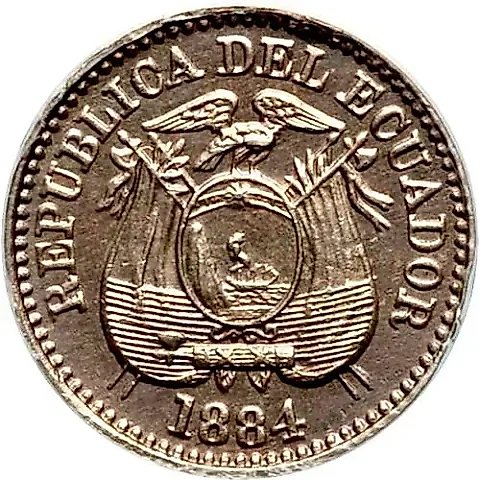 ½ Centavo 1884 [Ecuador] — 1