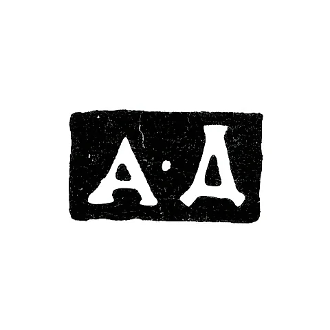 Master's Mark of Andrey Dementyev - Moscow - Initials "A-D" - 1743-1793
