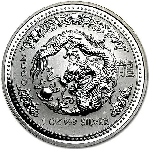 1 Dollar 2000, Year of the Dragon [Australia] — 1