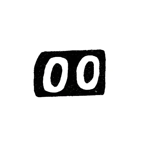 Master's Mark of Olga Aleksandrovna Ogurechnikova - Krasnoe Village - Initials "OO" - 1898