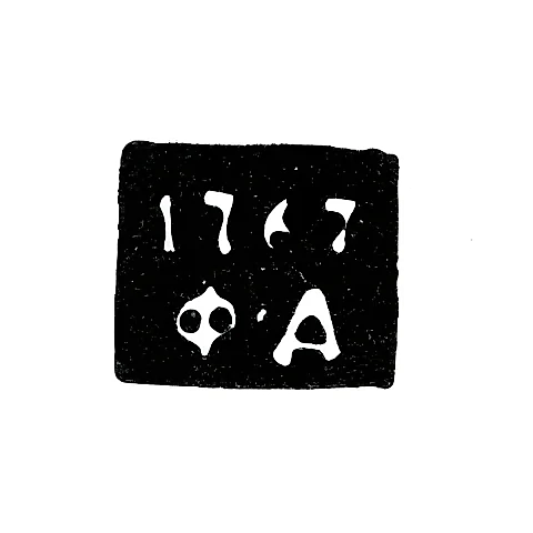 Клеймо пробирного мастера Смоленска - Данилов Филипп - инициалы "Ф-Д" - 1754-1760-е гг.