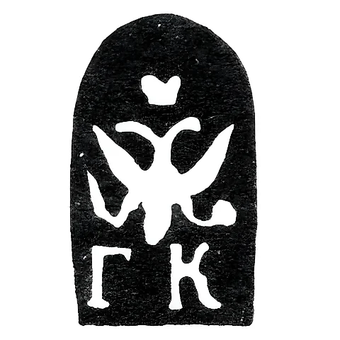 Kaluga City Hallmark 1772-1786 "Double-Headed Eagle with Letters GK"