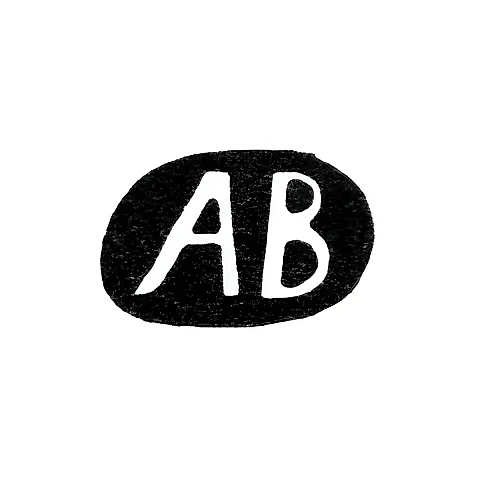 Master's Mark of Vasilyev A. - Moscow - initials "AV" - 1858-1863