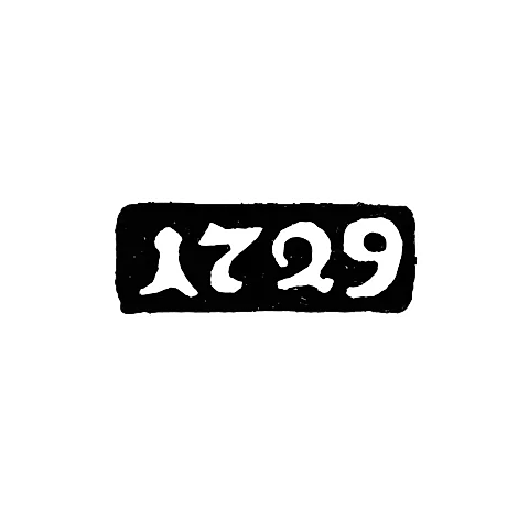 Годовое клеймо Москвы - 1729 г.