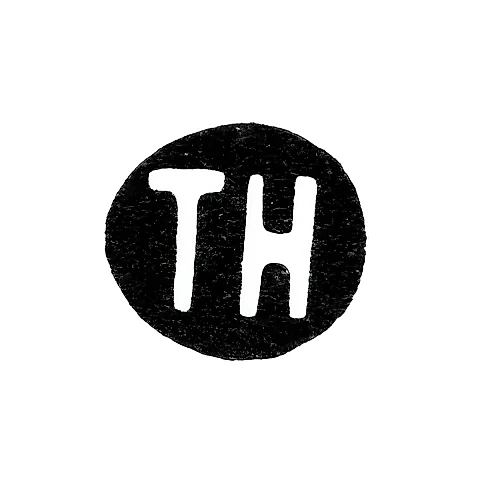 Клеймо мастера Хескес Тимофей - Ленинград - инициалы "TH"