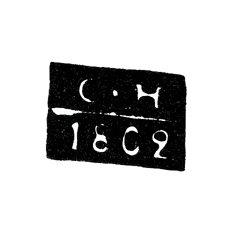 Assaymaster's Mark of an Unknown Master from Toropets - Initials "S-N" - 1802