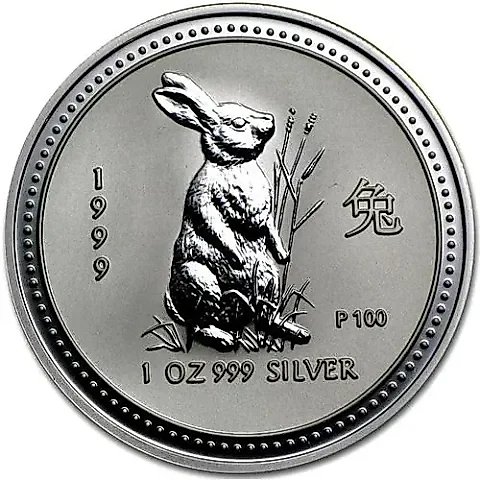 1 доллар 1999, год кролика [Австралия] — 1