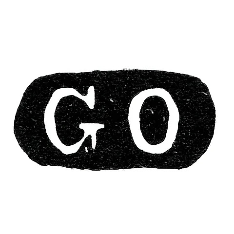 Maker's Mark of Master Gustav Magnus Akerblom - Leningrad - Initials "GO"