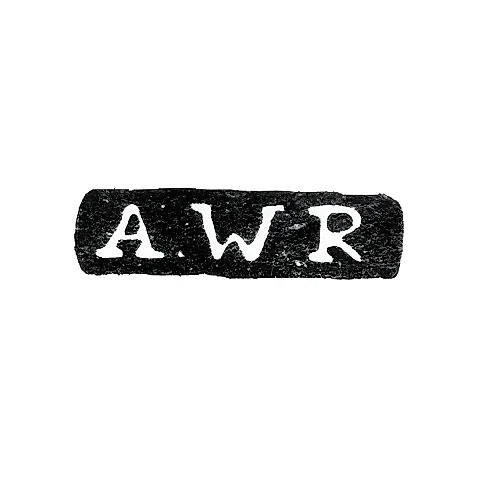 Клеймо мастера Рут Андерс Вильгельм - Ленинград - инициалы "A.WR"