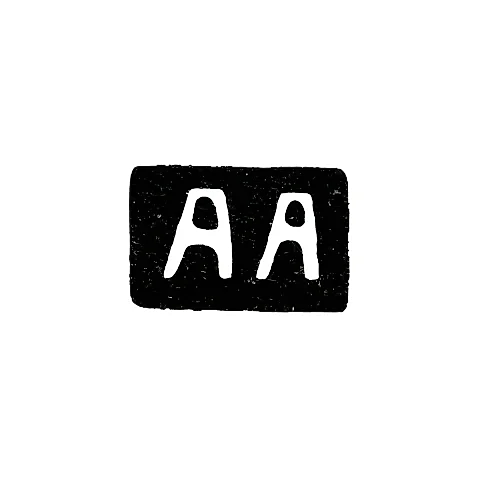 Клеймо мастера Ананьев А. - Псков - инициалы "АА" - 2-я пол. 19 в.