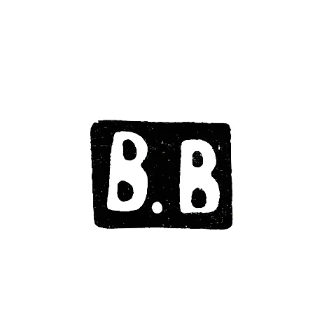 Клеймо мастера Ваганов Василий Федоров - дер. Степурино - инициалы "В.В" - кон. 19 - нач. 20 века