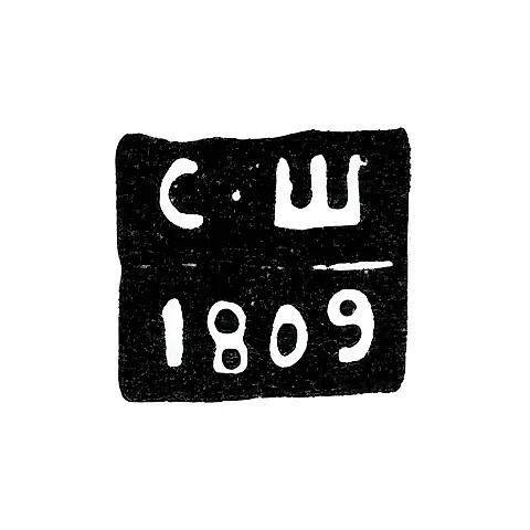 Клеймо пробирного мастера Чернигова - Шевяков Степан - инициалы "С-Ш" - 1809-1827 гг.