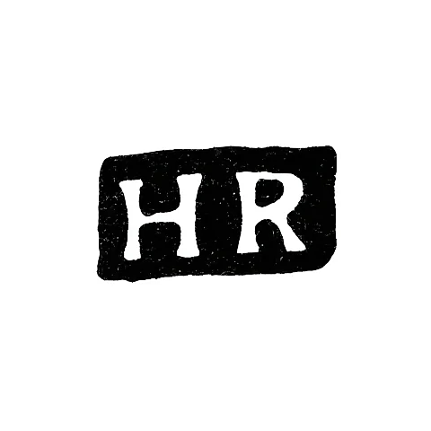 Клеймо мастера Рюссель Генрих Франц - Ленинград - инициалы "HR"