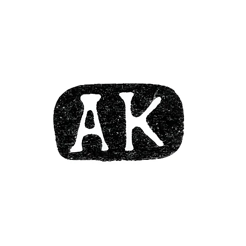 Master's Hallmark of Karpov Alexander Karpovich - Leningrad - initials "AK" - 1898-1908