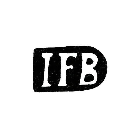 Клеймо мастера Брандт Иоганн Фридрих - Рига - инициалы "IFB"