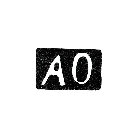 Maker's Mark of Osipov Alexey - Moscow - initials "AO" - 1863-1868