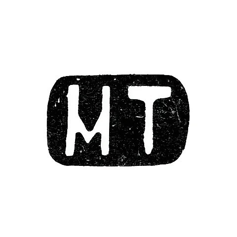 Maker's Mark of Mikhail Yakovlevich Tarasov - Moscow - initials "MT" - 1905-1914