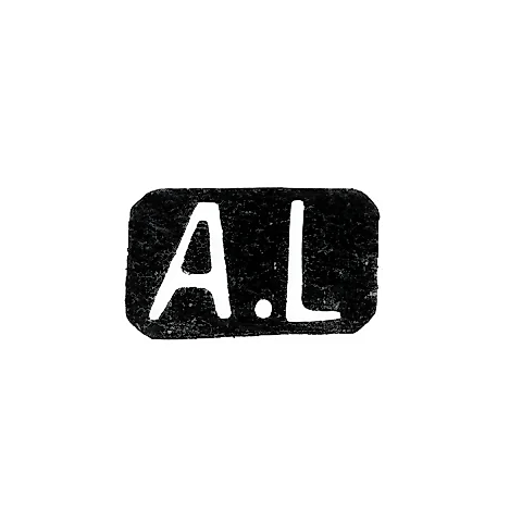 Клеймо мастера Любавин Александр Бенедиктович - Ленинград - инициалы "A.L" - 1877-1917 гг.