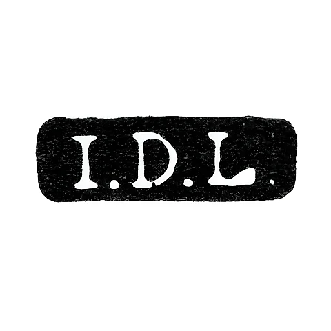 Master's Mark of Lindqvist Johann Didrich - Leningrad - initials "I.D.L."