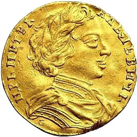 1 червонец 1712, D-L-G, голова большая — 2