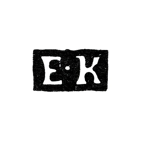 Hallmark of an Unknown Moscow Master - Initials "E-K" - 1765-1771