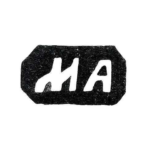 Maker's Mark of Mikhail Andreev - Moscow - initials "MA" - 1867-1884