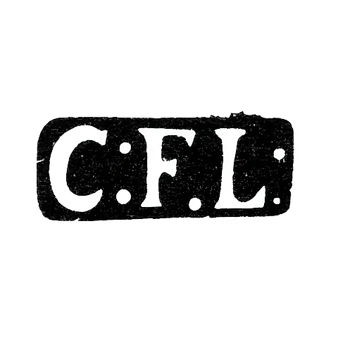 Клеймо мастера Люттен Карл Фридрих - Тарту - инициалы "CFL" - 1818-1868 гг.