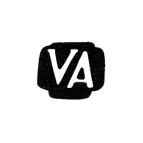 Клеймо мастера Андриан Валентин - Таллин - инициалы "VA" - 1714-1753 гг.