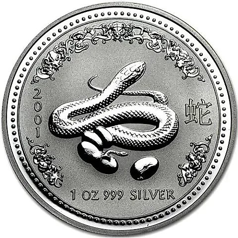 1 доллар 2001, год змеи [Австралия] — 1