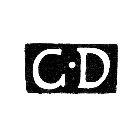 Maker's Mark of Dehio Gottfried Erhard - Tallinn - Initials "GD" - 1810-1857