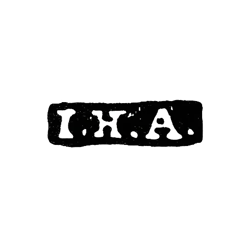 Клеймо мастера Акерблом Иоганн Генрих - Ленинград - инициалы "I.H.A."