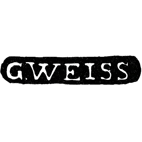 Master's Mark of Gustav Weiss - Leningrad - Initials "G.WEISS" - 1782-1791