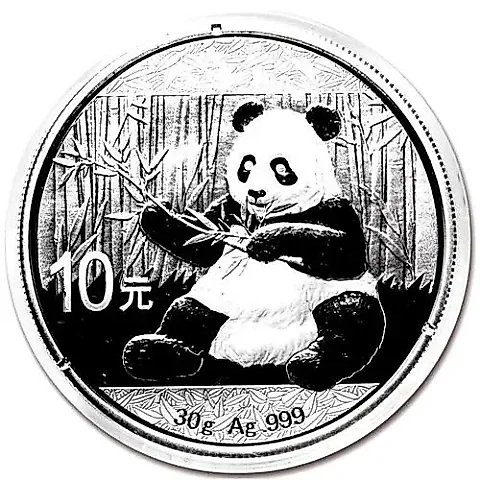 10 юаней 2017, панда, Серебро [Китай] — 1