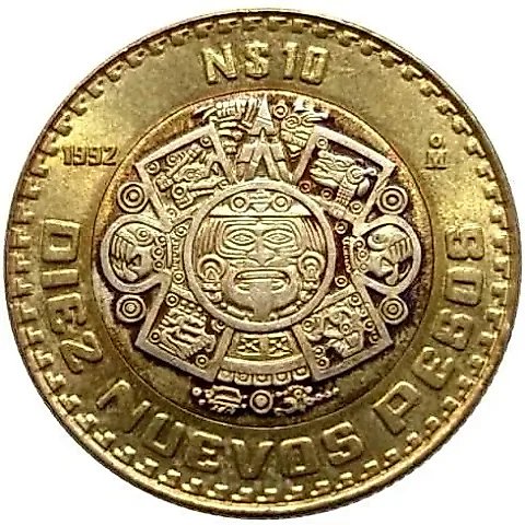 10 New Pesos 1992 [Mexico] — 1