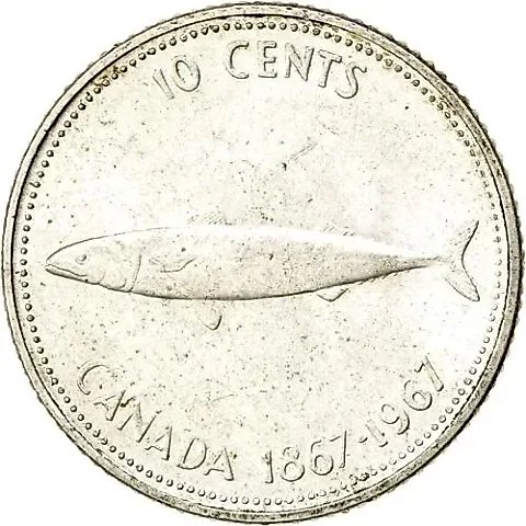 10 Cents 1967, 100 Years of Canadian Confederation [Canada] — 1