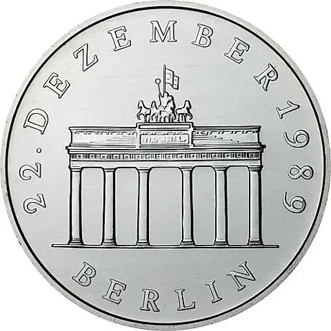 20 Marks 1990, A, Opening of the Brandenburg Gate [Germany / GDR] — 1
