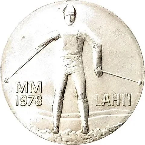25 марок 1978, KN, ЧМ по лыжным видам в Лахти [Финляндия] — 1