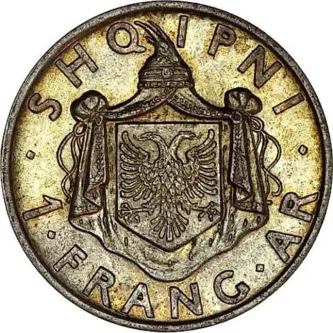 1 Franc 1937 [Albania] — 1
