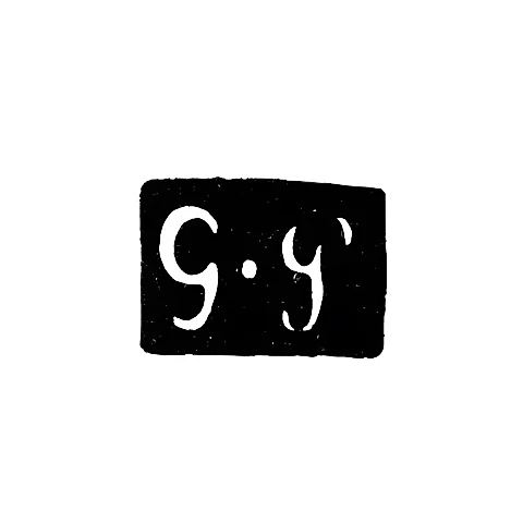 Master's Mark of Grigory Andreev Plotov - Moscow - initials "G-P"