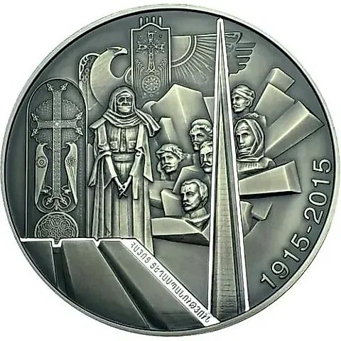100 Dram 2015, Armenian Genocide [Armenia] Proof — 1