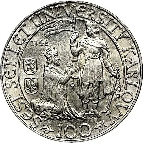 100 Korun 1948, Charles University [Czechoslovakia] — 1