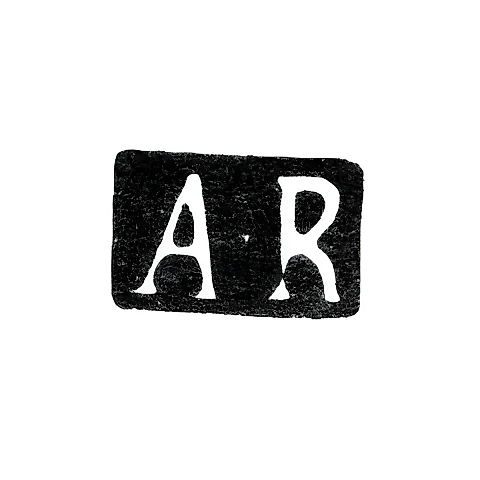 Клеймо мастера Реландер Андрей - Ленинград - инициалы "A-R" - 1823-1850 гг.